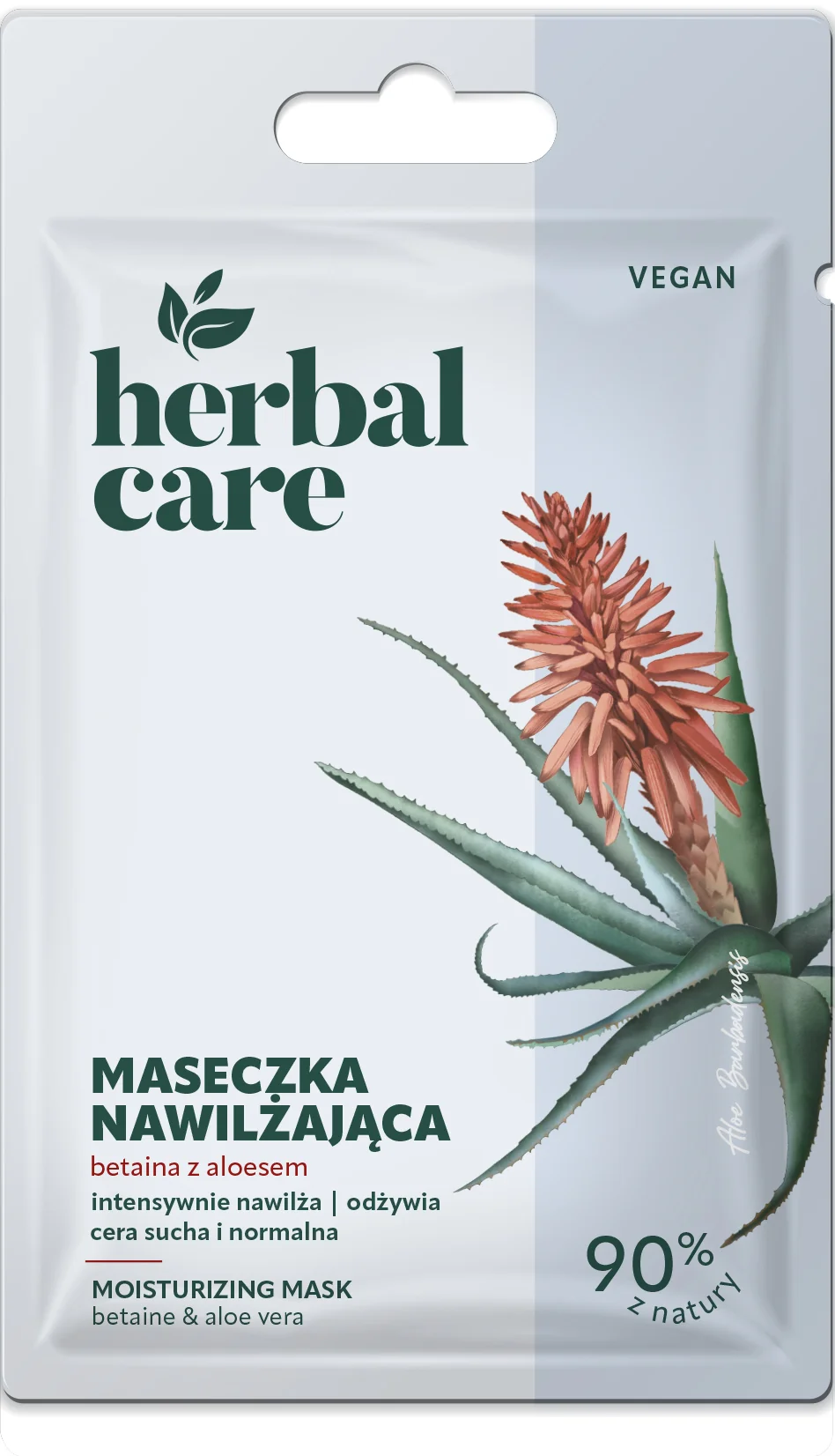 Herbal Care Maseczka nawilżająca betaina z aloesem, 7 g