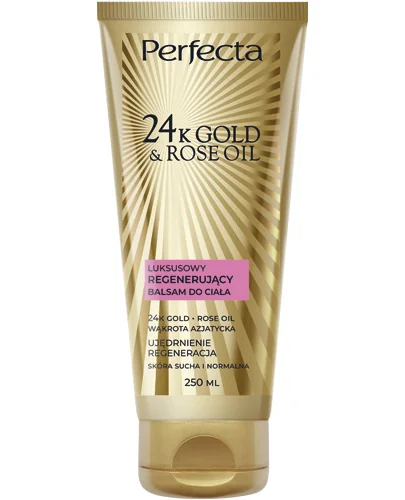 Perfecta 24K Gold & Rose Oil luksusowy regenerujący balsam do ciała, 250 ml
