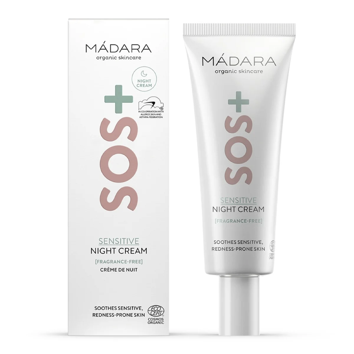 Mádara SOS+ Sensitive Night Cream krem na noc, 70 ml