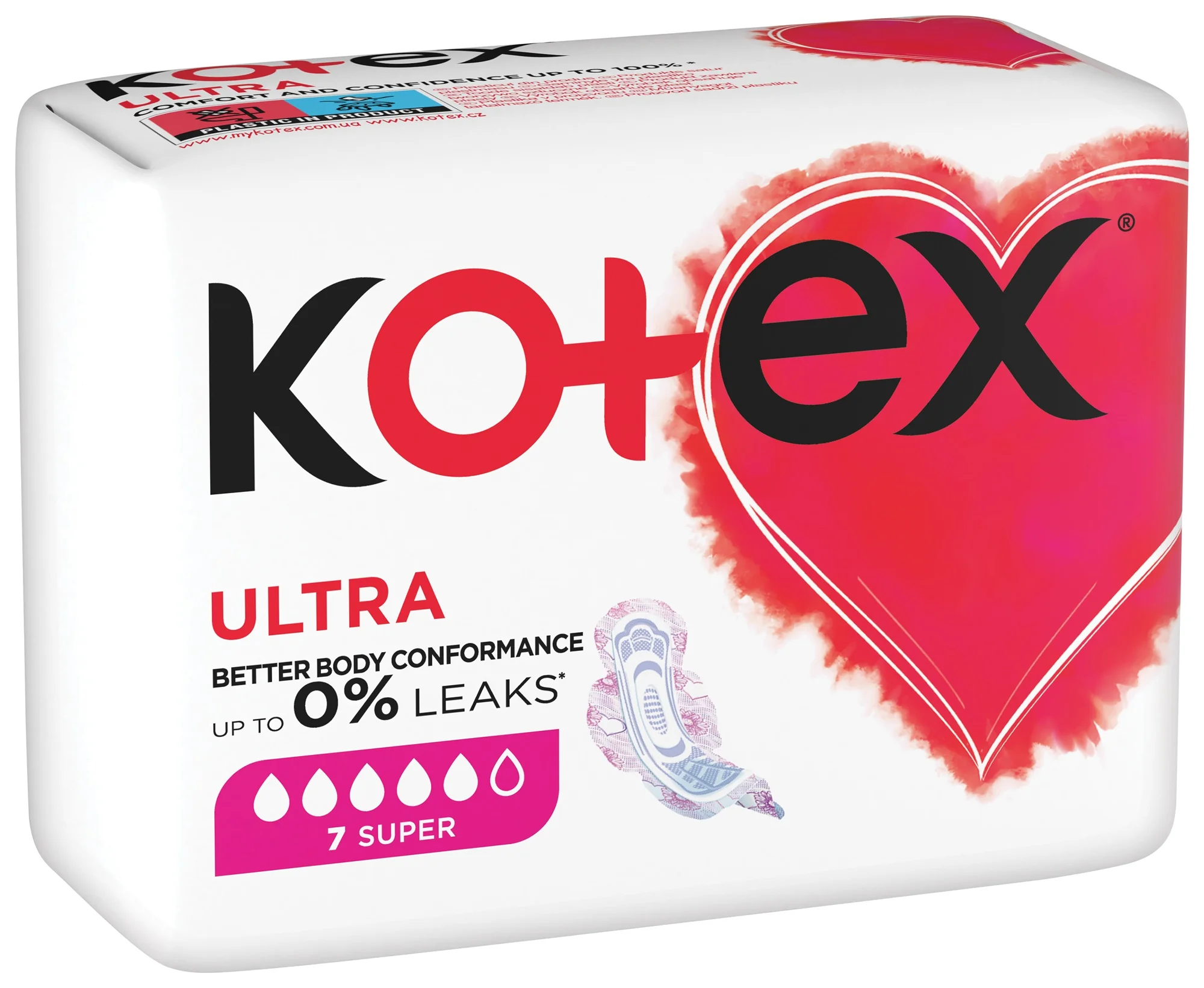 Kotex Ultra Super podpaski, 7 sztuk