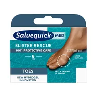 Salvequick Med Blister Rescue plastry na pęcherze na palcach u stóp, 6 sztuk