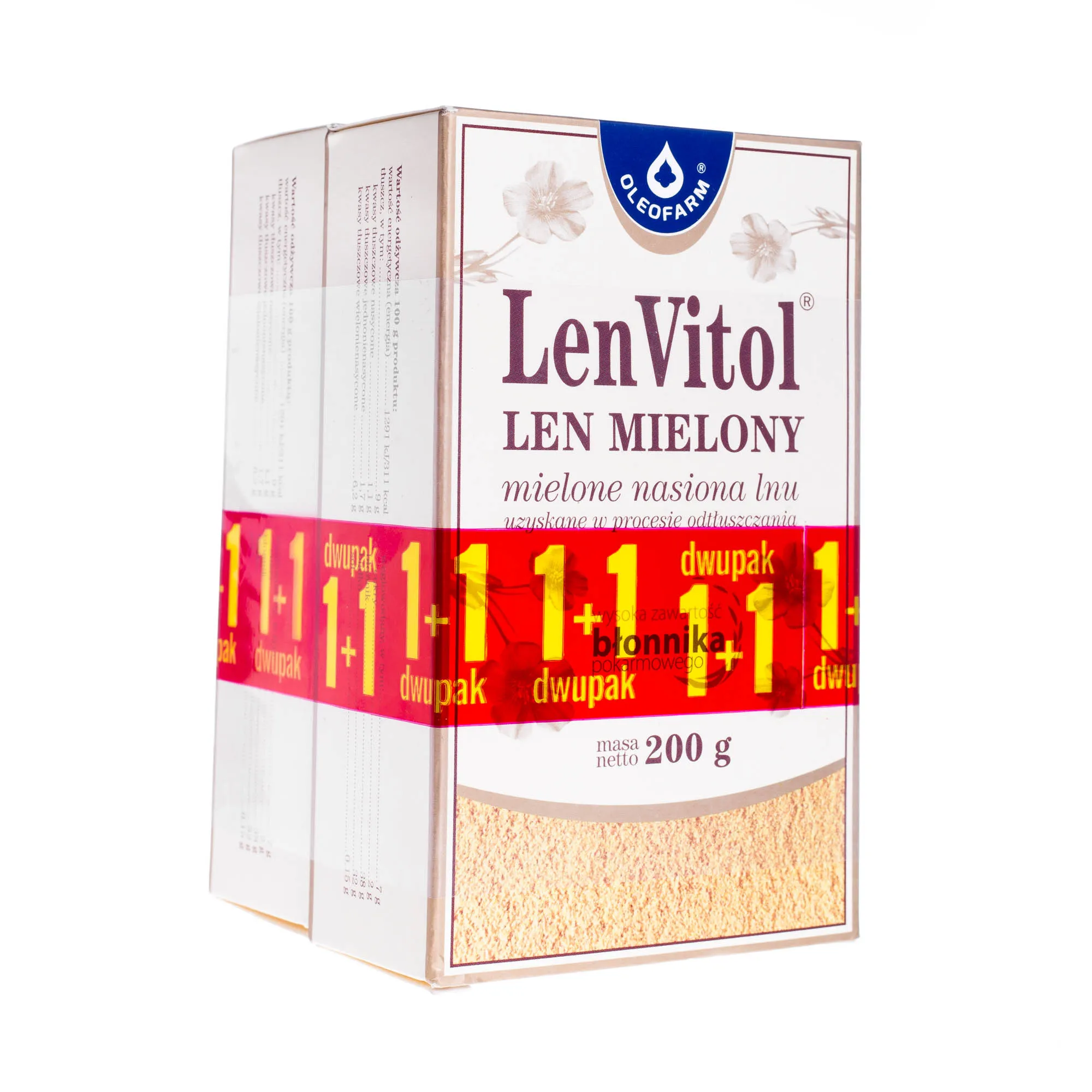 LenVitol, len mielony, 2 x 200 g