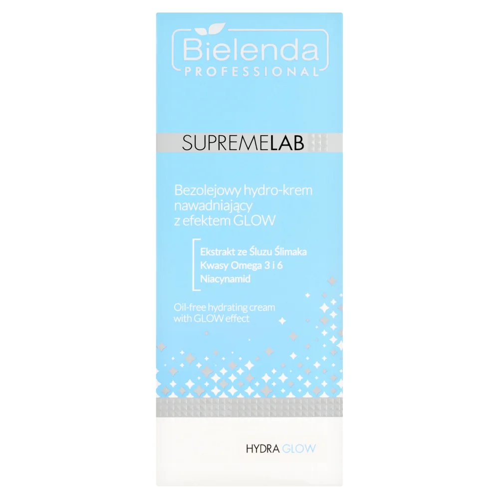 Bielenda Professional SupremeLab bezolejowy hydro-krem nawadniający z efektem glow, 50 ml