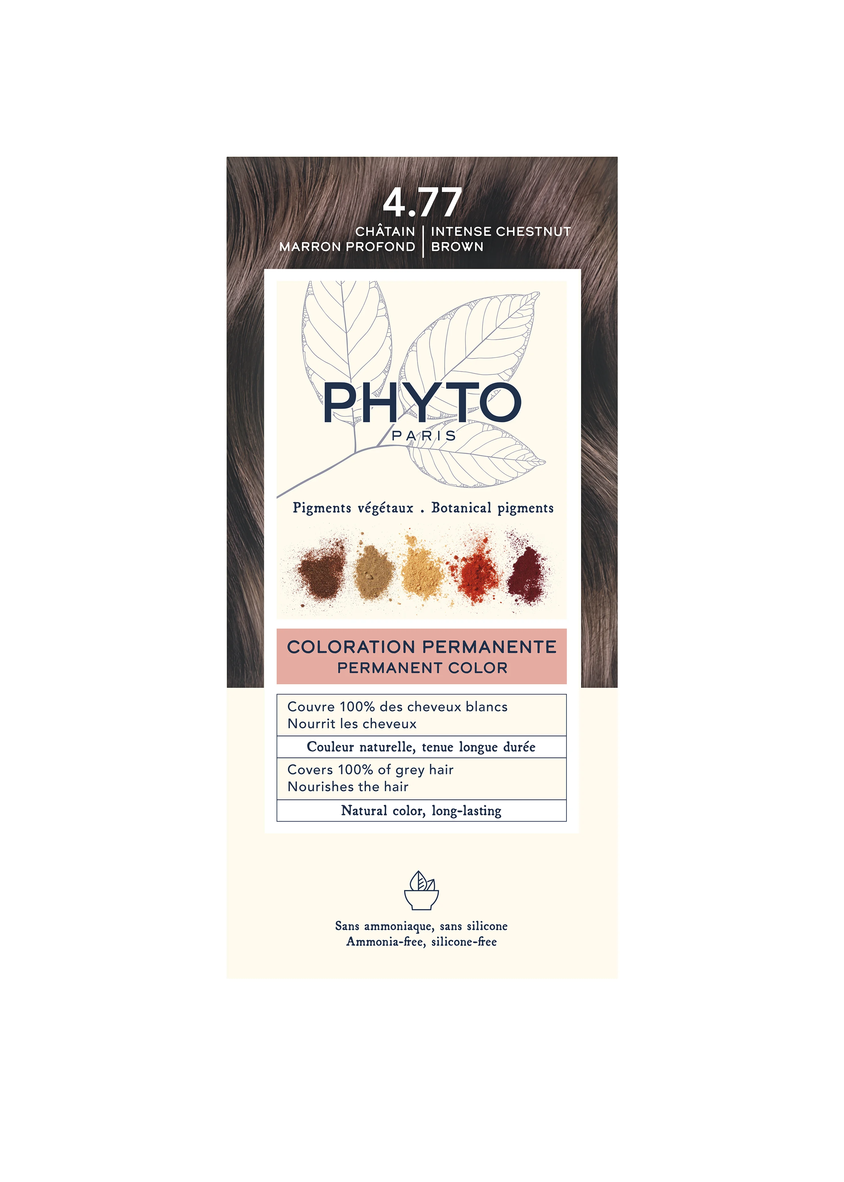 Phyto Color, farba do włosów, 4.77 kasztan brąz, 1 opakowanie