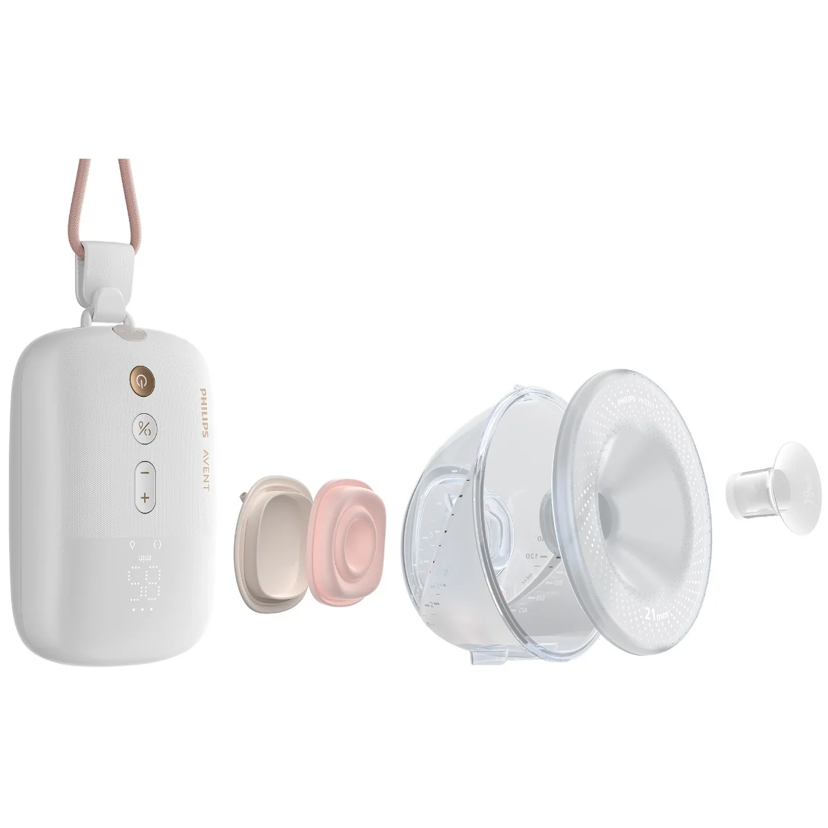Philips Avent podwójny Laktator Samonośny HandsFree SCF532/11, 1 sztuka
