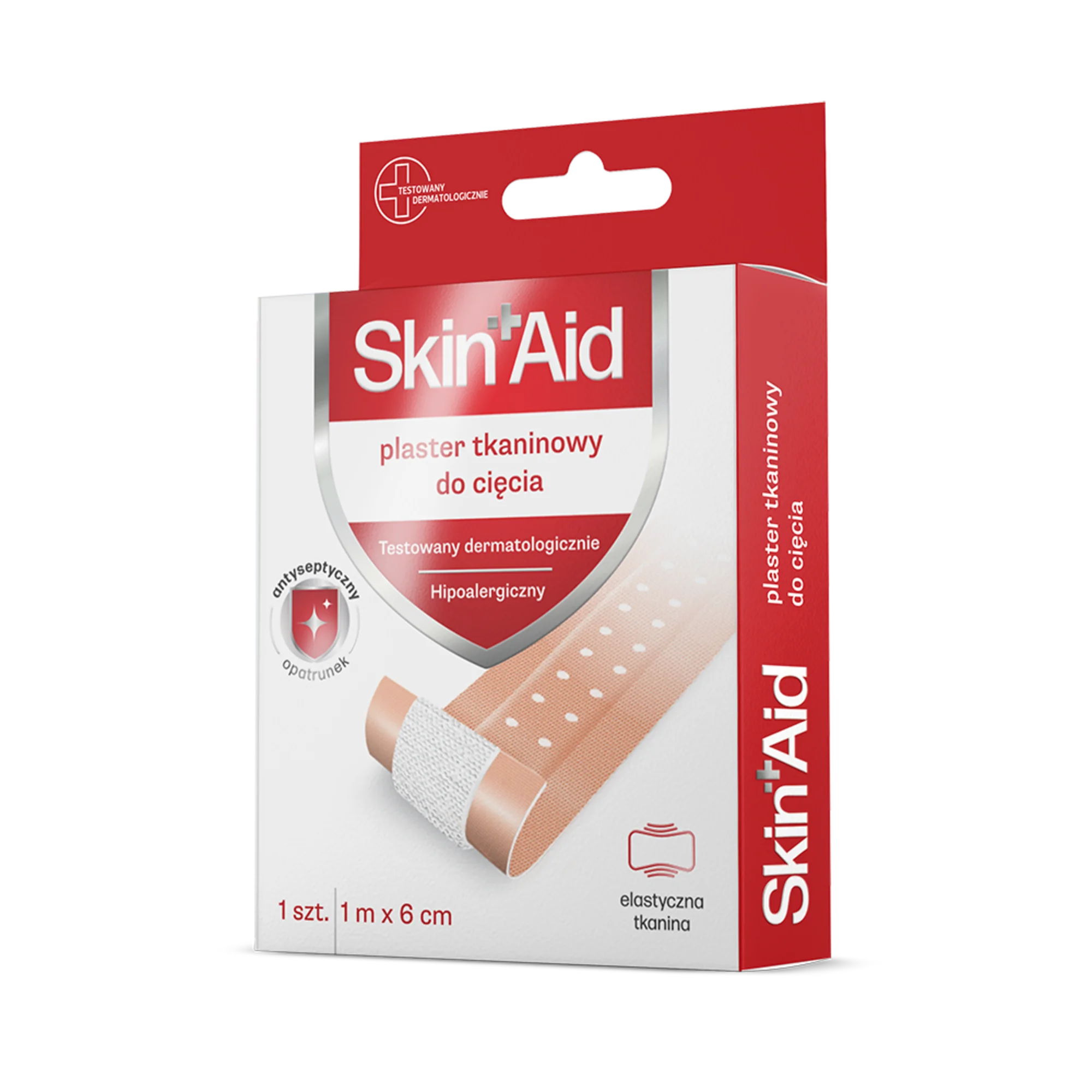 Skin Aid Plaster tkaninowy do cięcia 1 m x 6 cm, 1 sztuka