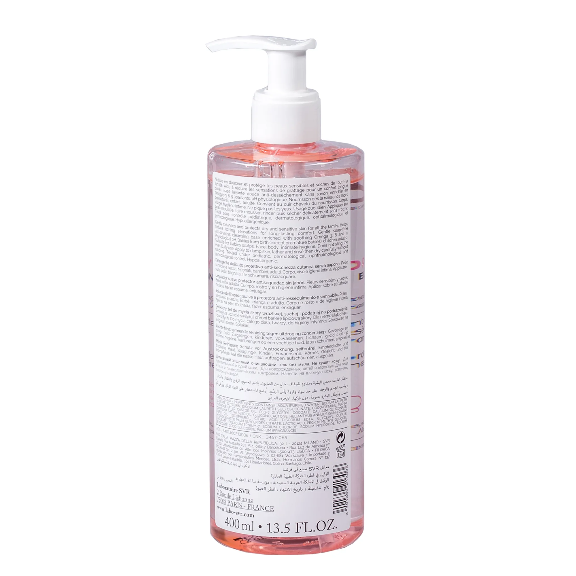 SVR Topialyse Gel Douche, żel do mycia do skóry suchej i wrażliwej, 400 ml 