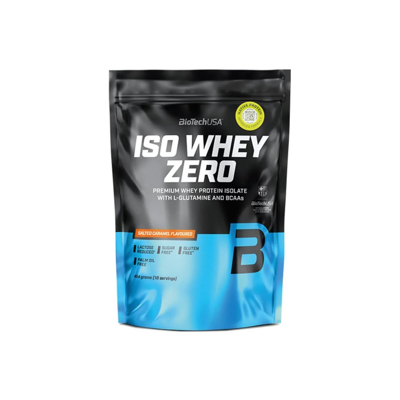 BioTechUSA Iso Whey Zero o smaku słonego karmelu, proszek, 454 g