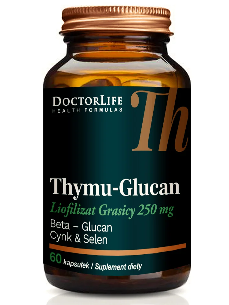 Doctor Life Thymu-Glucan liofilizat grasicy 250 mg 60 kapsułek