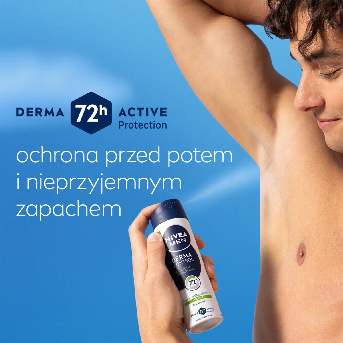 Nivea Men Derma Control Sensitive antyperspirant w sprayu, 150 ml