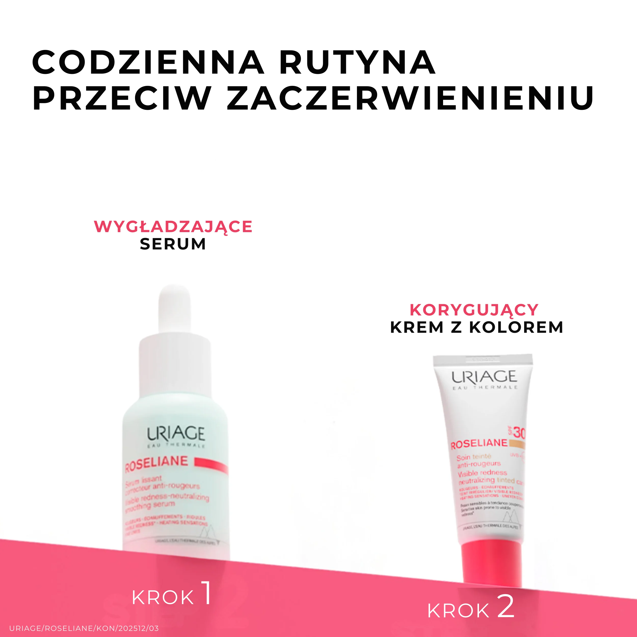 Uriage Roseliane krem CC z SPF 30 neutralizujące zaczerwienienia, 40 ml