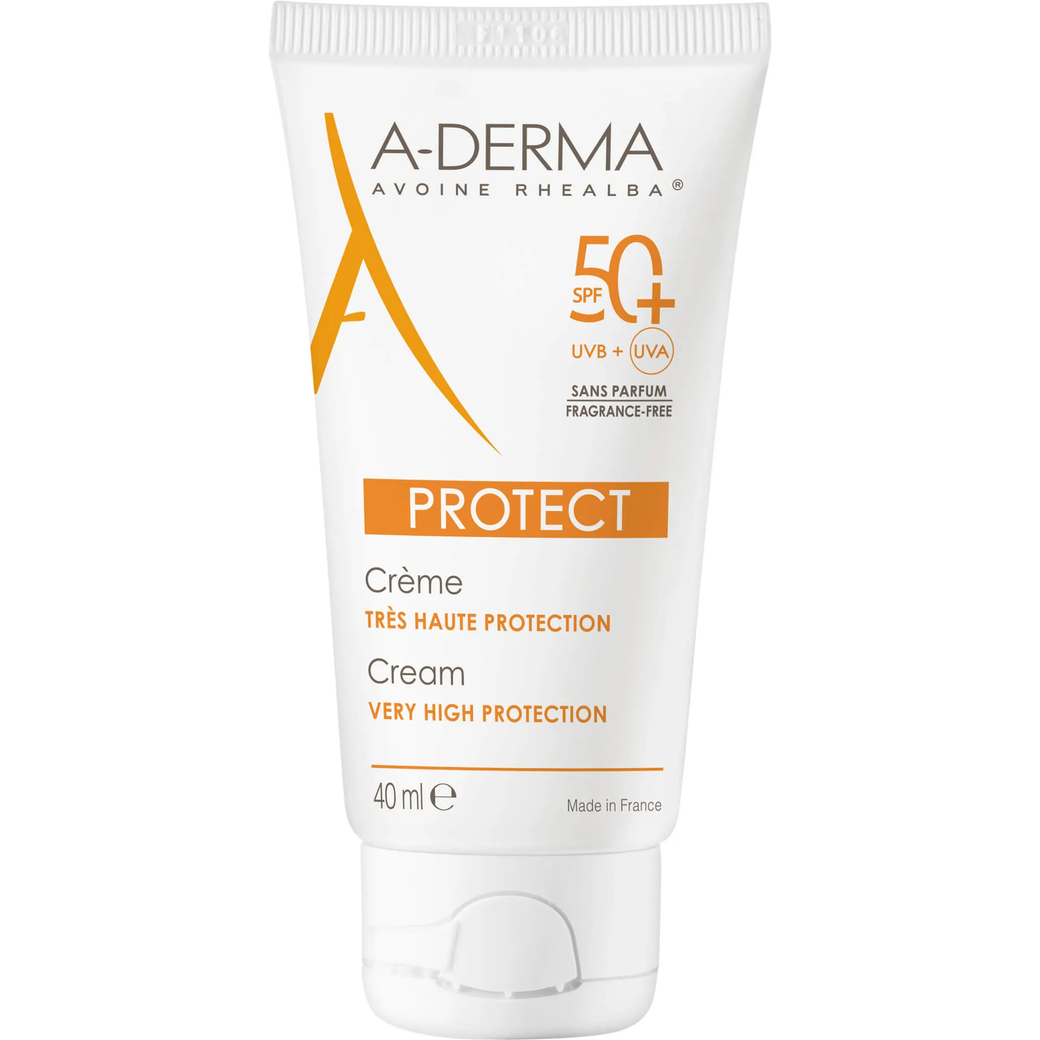 A-Derma Protect, krem bezzapachowy, bardzo wysoka ochrona przecisłoneczna, SPF 50+,  40 ml