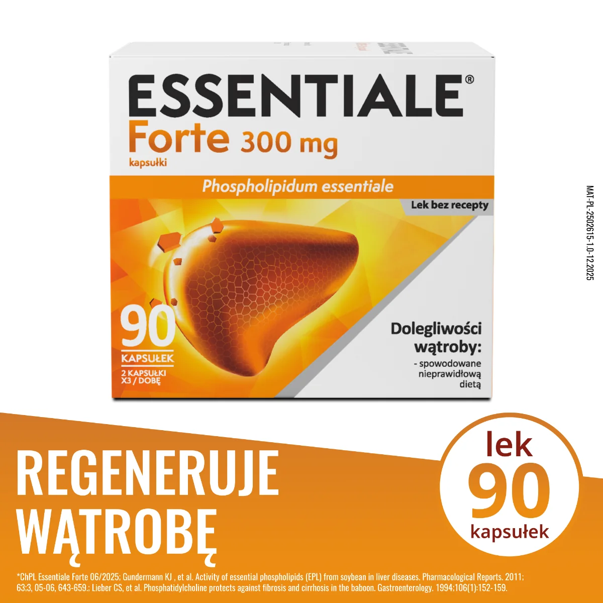 Essentiale Forte 300 mg 90 kapsułek