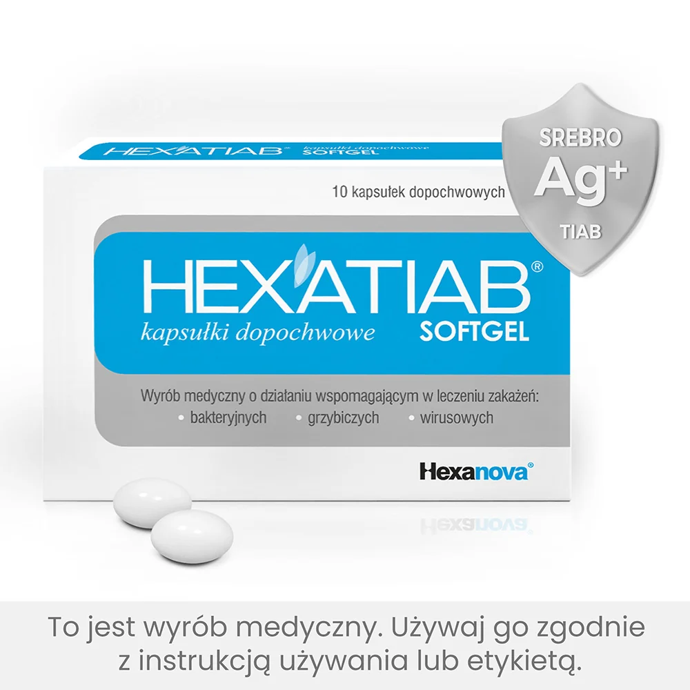 Hexatiab 10 kapsułek dopochwowych
