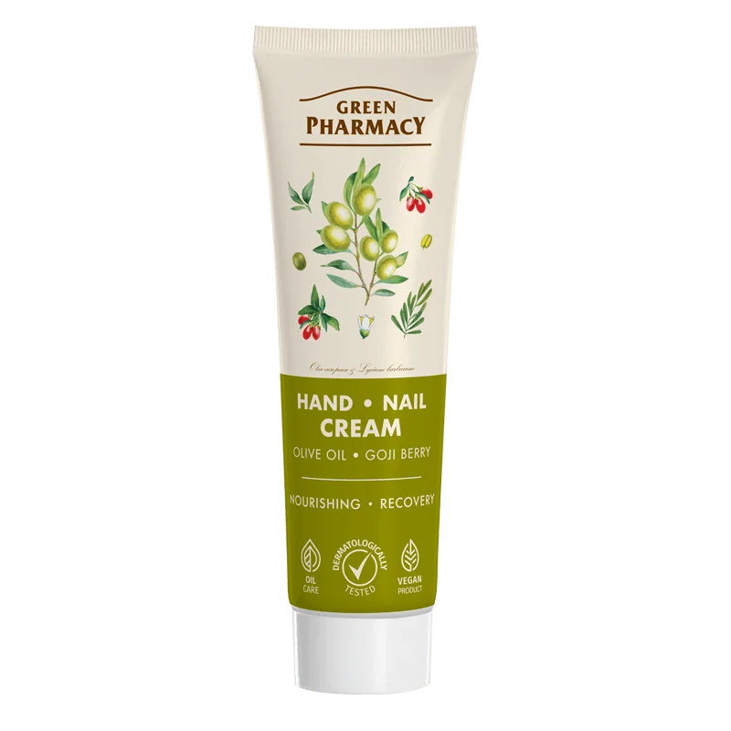 Green Pharmacy krem do rąk oliwa z oliwek i jagody goi, 100 ml