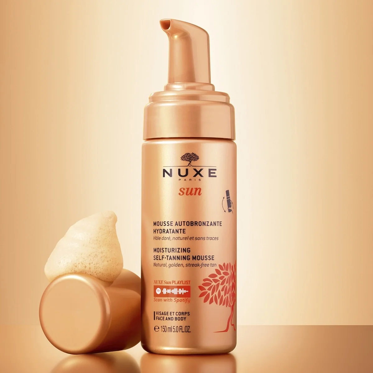 Nuxe Sun samoopalacz w piance, 150 ml