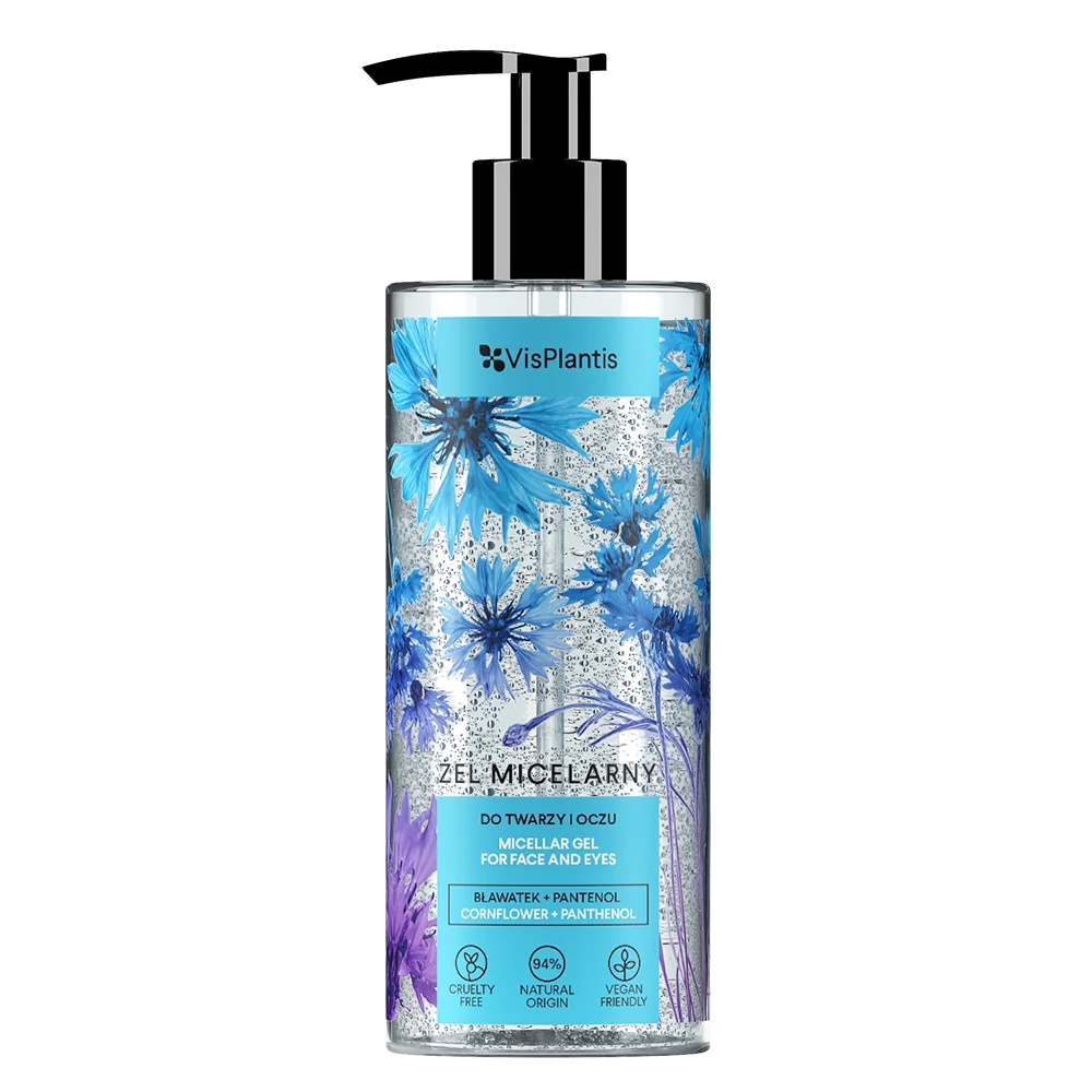 Vis Plantis Herbal Vital Care żel micelarny 3 w 1 z pantenolem i bławatkiem, 500 ml