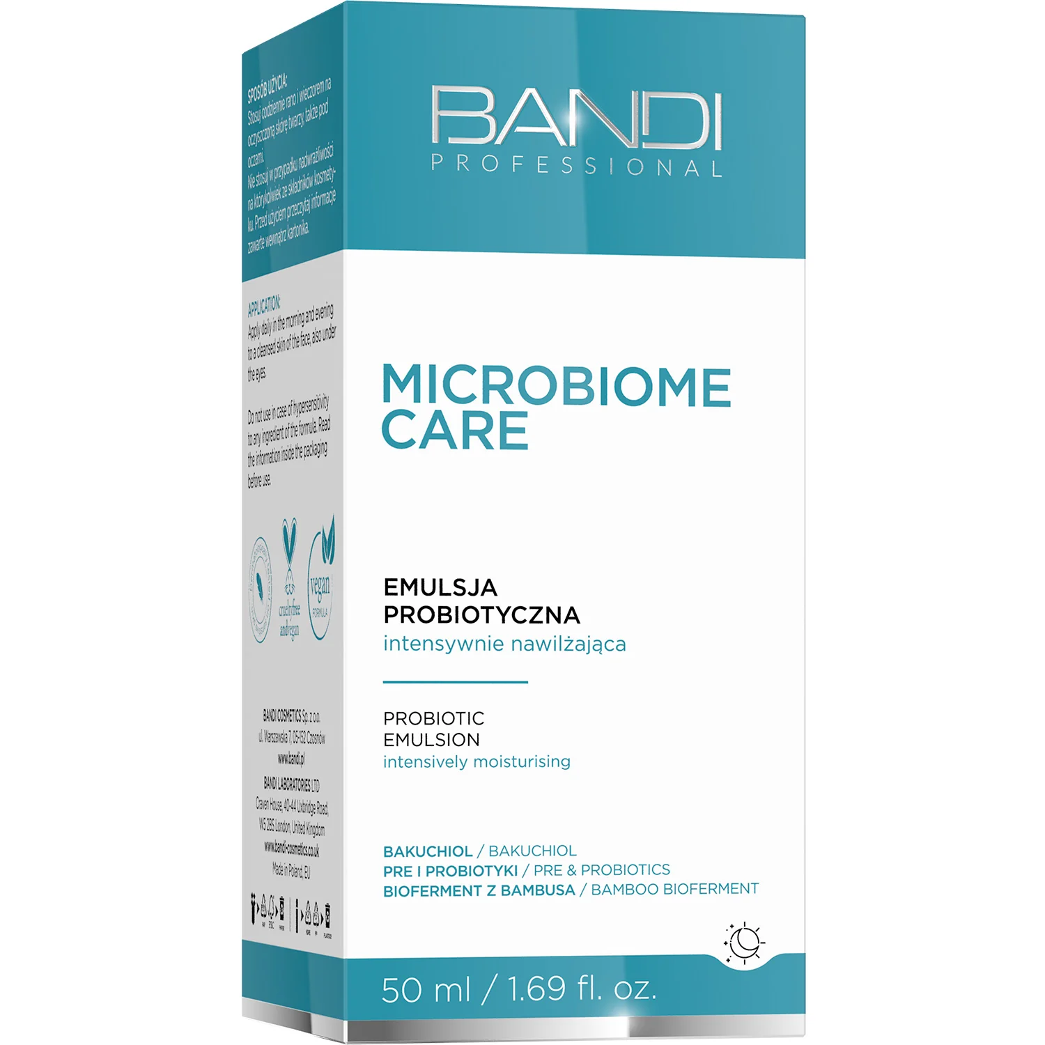 Bandi Microbiome Care emulsja probiotyczna intensywnie nawilżająca, 50 ml