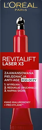 L`Oreal Paris Revitalift Laser X3 skoncentrowana pielęgnacja pod oczy, 15 ml
