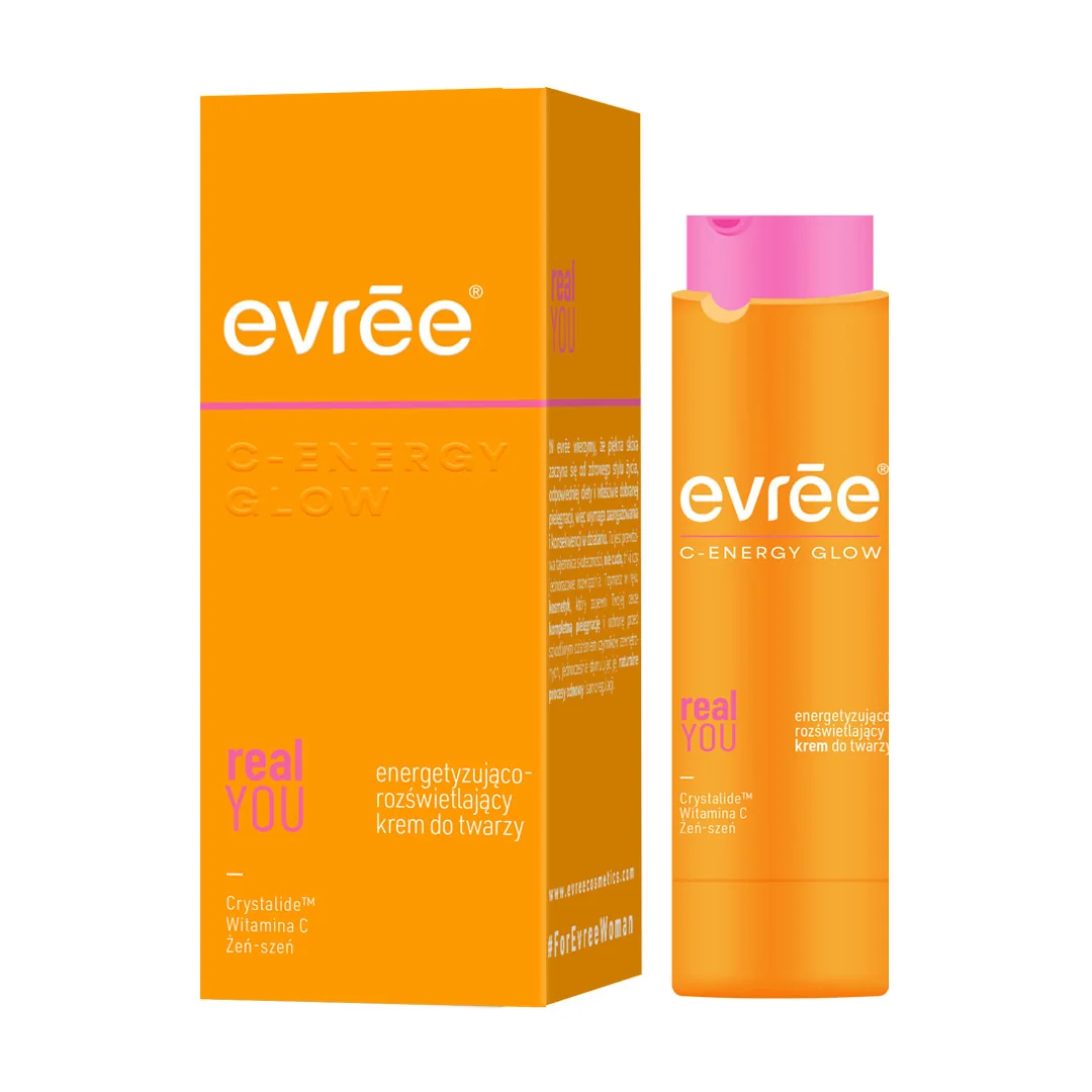 Evrēe C-Energy Glow energetyzująco-rozświetlający krem do twarzy, 45 ml