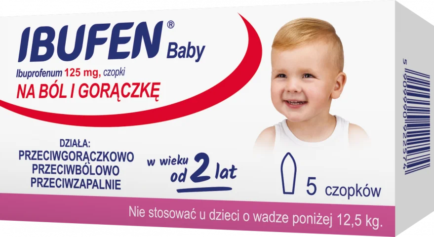 Ibufen Baby 125 mg 5 czopków