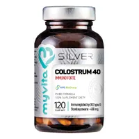 Myvita silver, colostrum immuno forte, suplement diety, 120 kapsułek