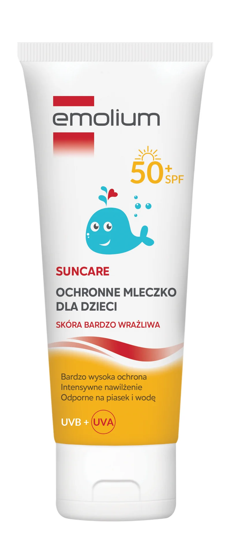 Emolium Suncare ochronne mleczko SPF50 +, 125 ml