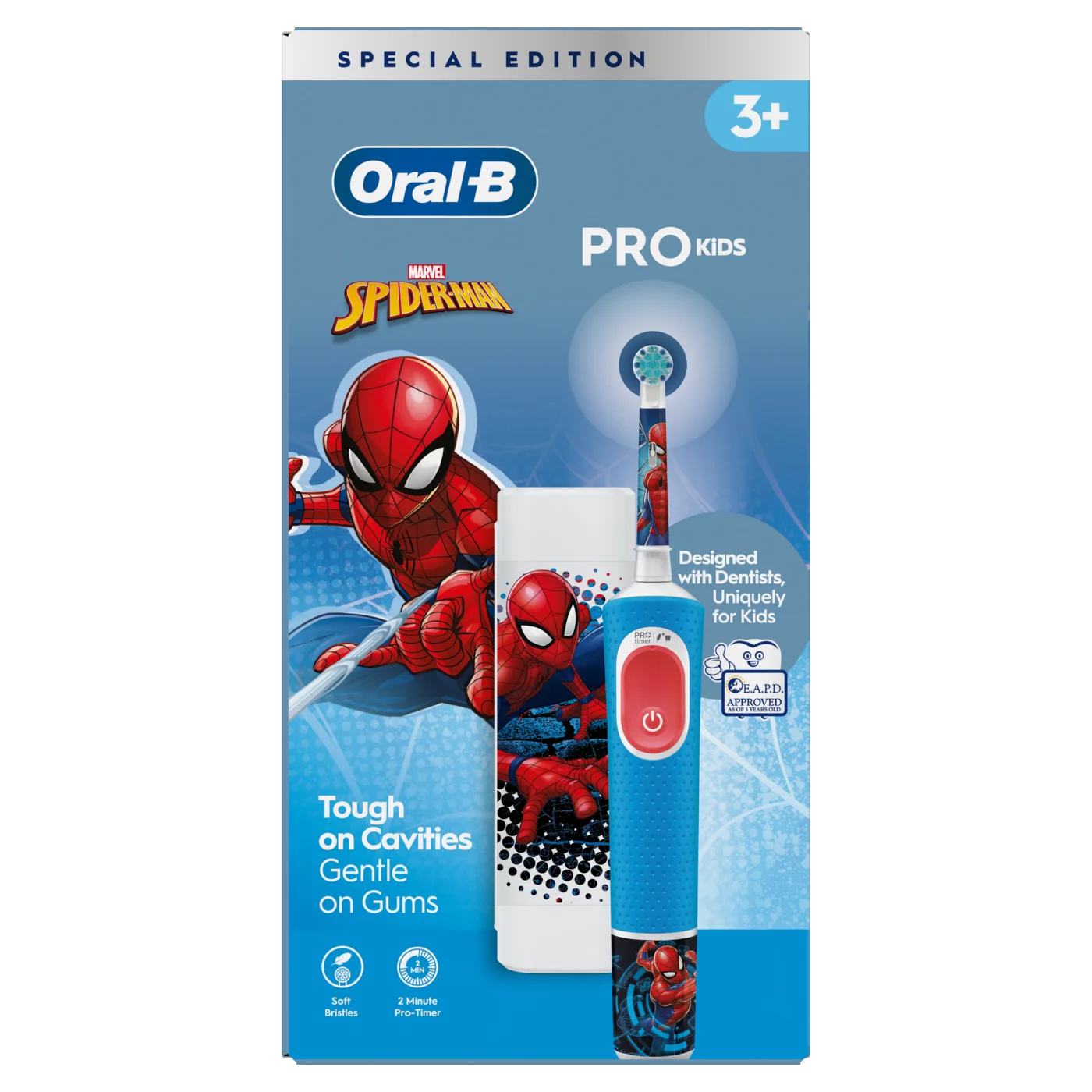 Oral-B Pro Kids 3+ Spider-Man szczoteczka elektryczna, 1 sztuka