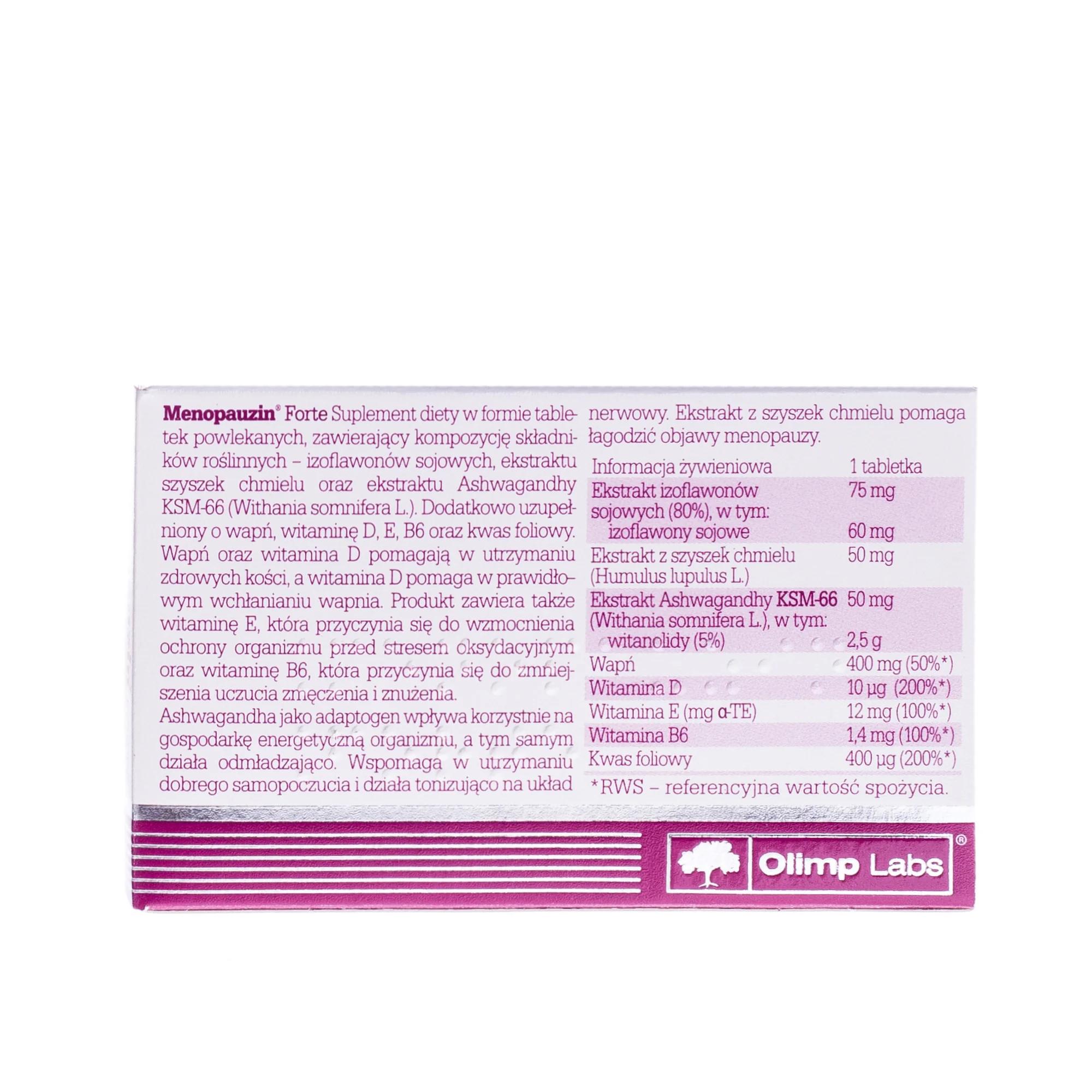 Olimp Menopauzin Forte suplement diety, 30 tabletek powlekanych