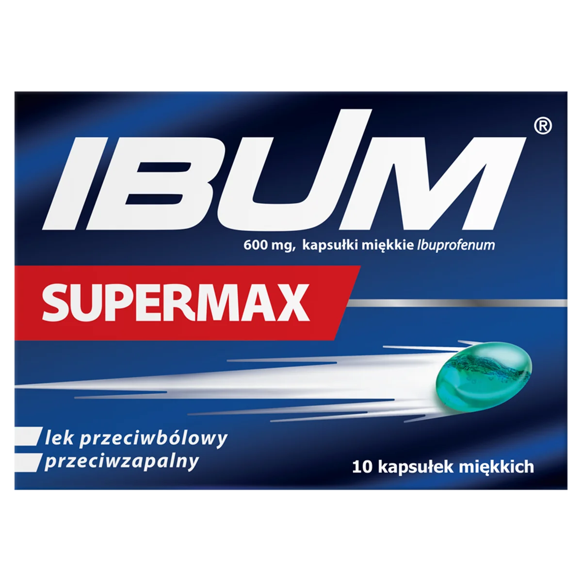 Ibum Supermax 600 mg, 10 kapsułek