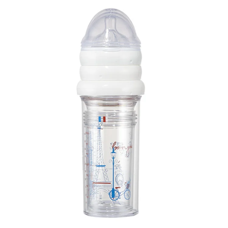 Le Biberon Français Paryż zestaw butelek dla noworodków i niemowląt, 2 x 210 ml + 1 x 360 ml