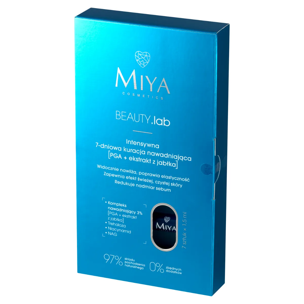 Miya Cosmetics BEAUTY.lab Intensywna 7-dniowa kuracja nawadniająca, 7 x 1,5 ml 