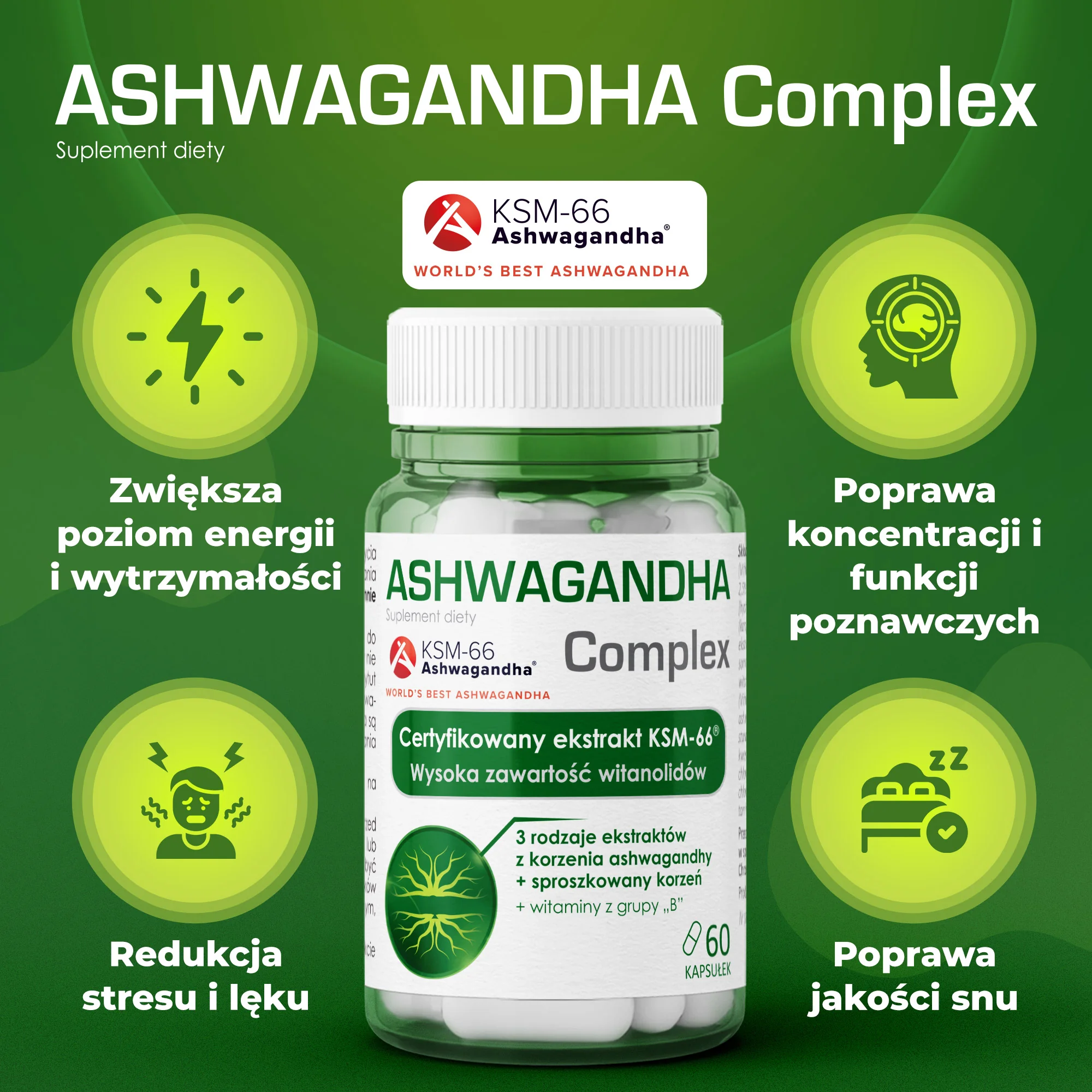 Domowa Apteczka Ashwagandha Complex 60 kapsułek