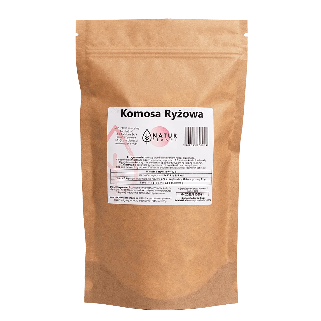 Natur Planet komosa ryżowa, 1000 g