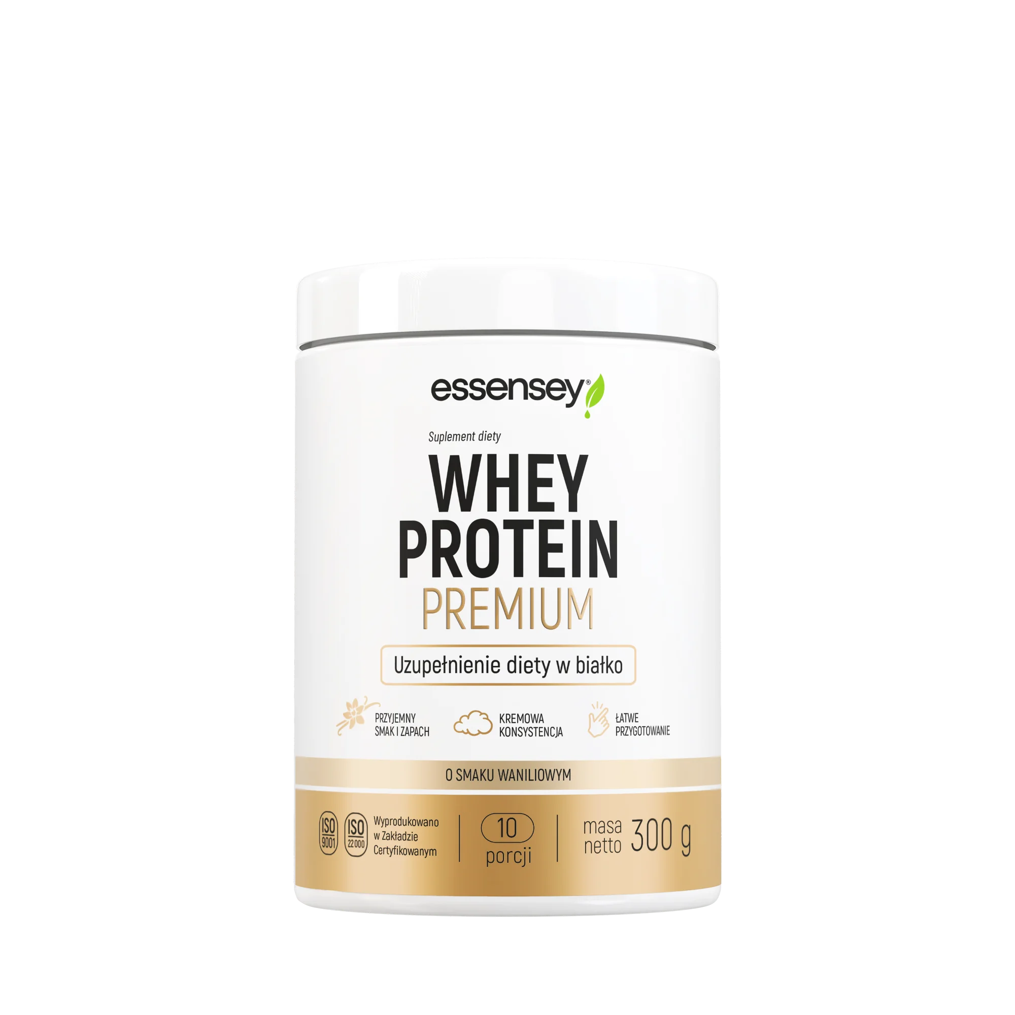 Essensey Whey Protein Premium o smaku waniliowym, proszek, 300 g