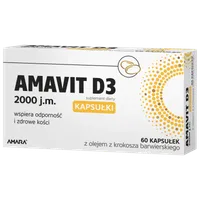 Amavit D3, 2000 j.m, suplement diety, 60 tabletek ODT