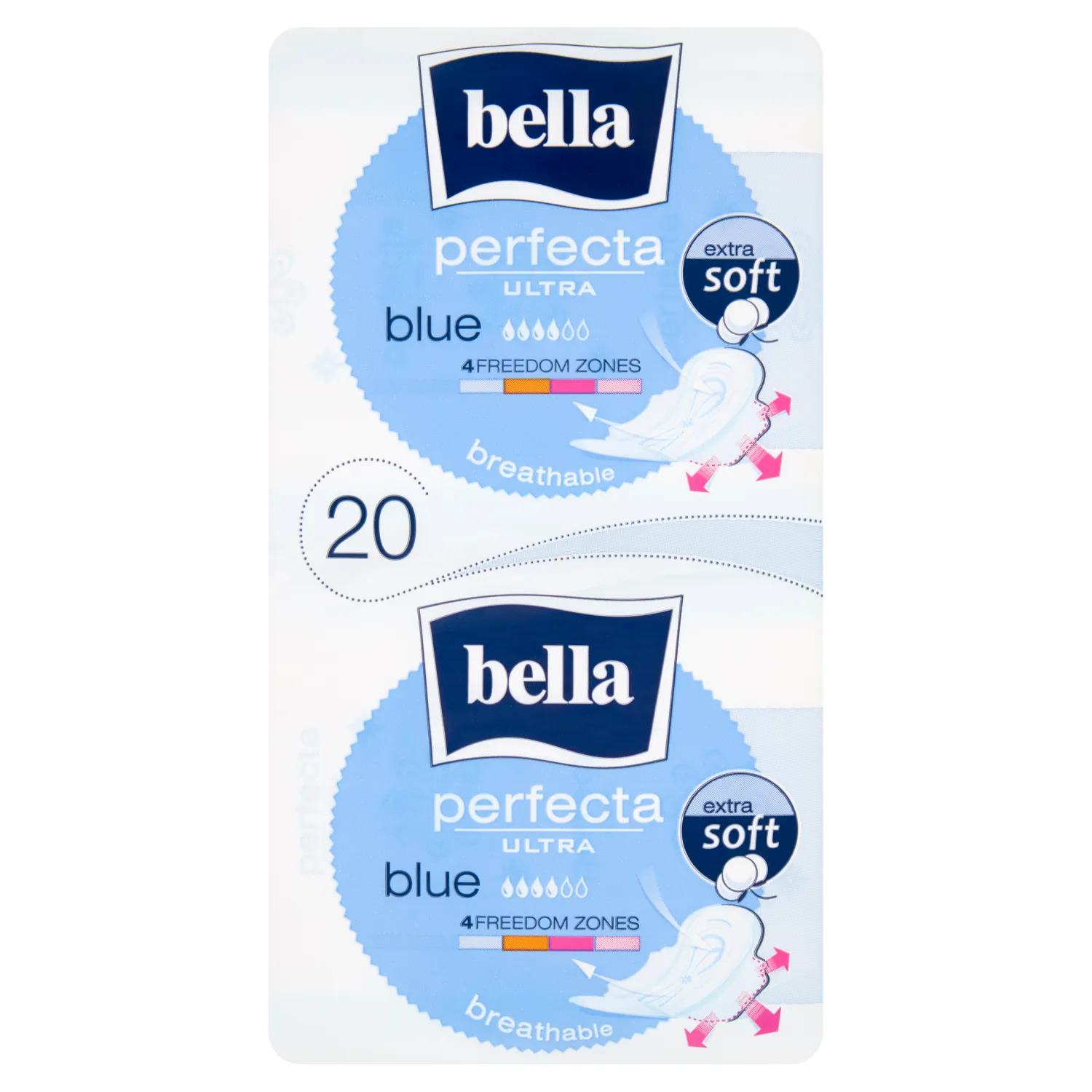 Bella Perfecta Ultra Blue, podpaski higieniczne, 20 sztuk