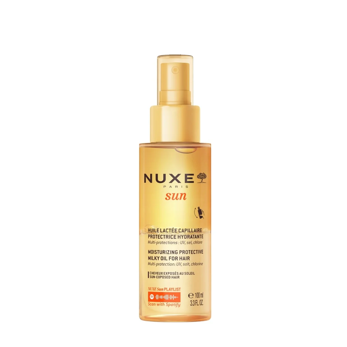 Nuxe Sun dwufazowy ochronny olejek do włosów, 100 ml