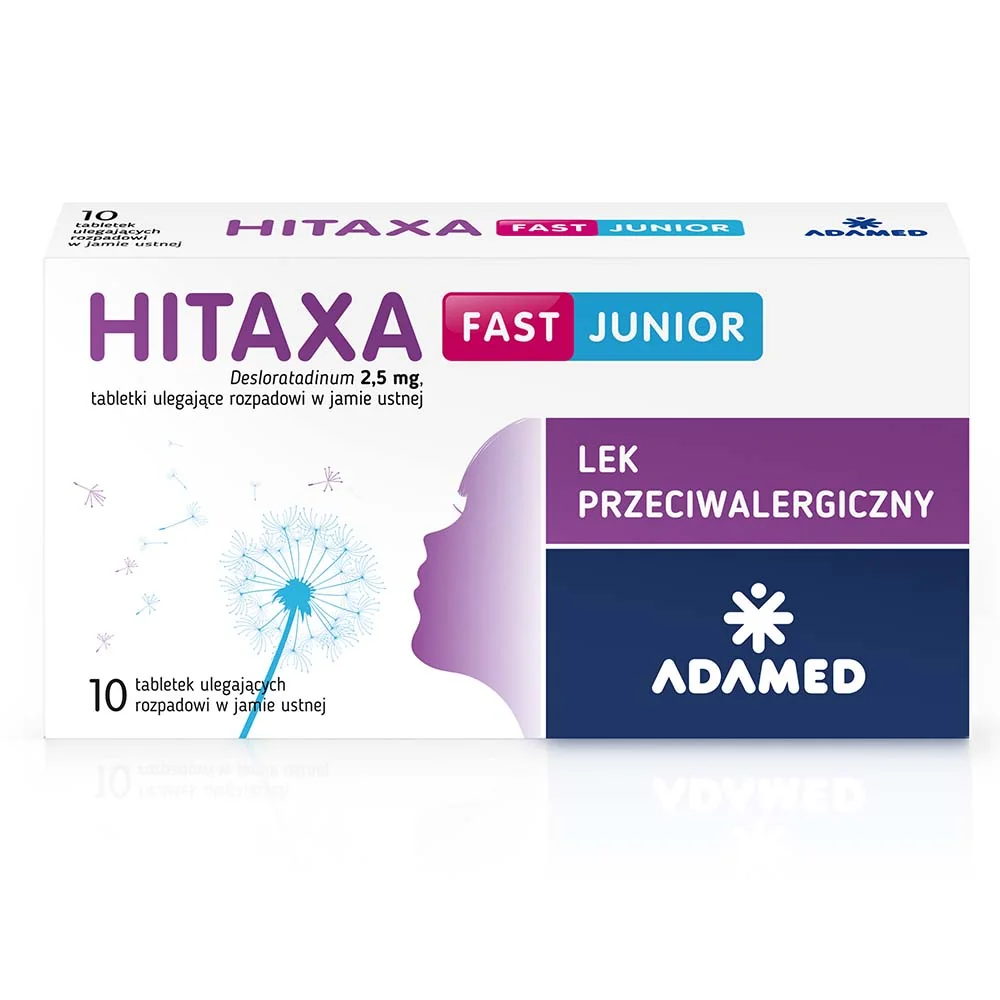 Hitaxa fast junior 2,5 mg, 10 tabletek ulegających rozpadowi w jamie ustnej