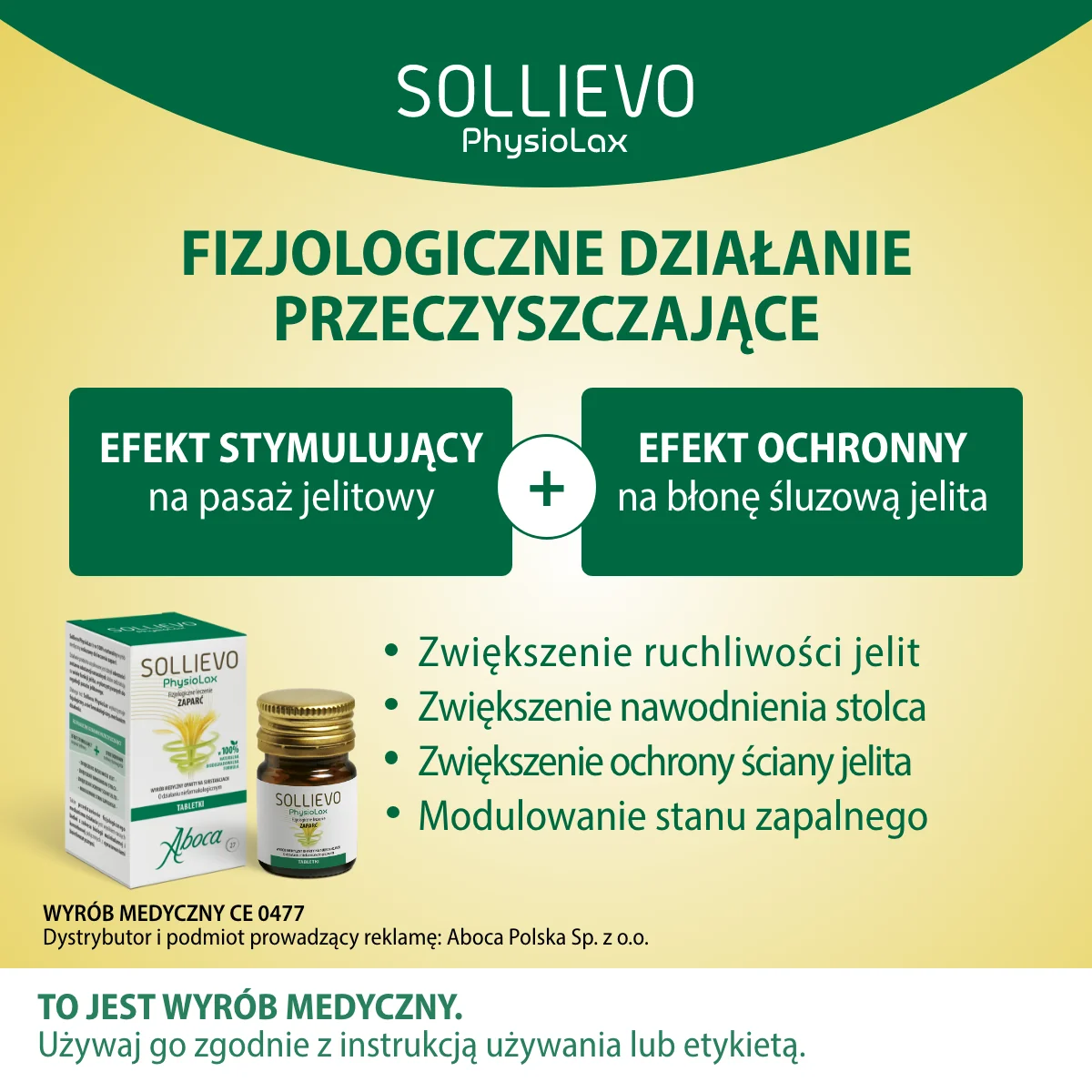 Sollievo Physiolax fizjologiczne leczenie zaparć, 27 tabletek