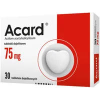 Acard, 75 mg, 30 tabletek dojelitowych