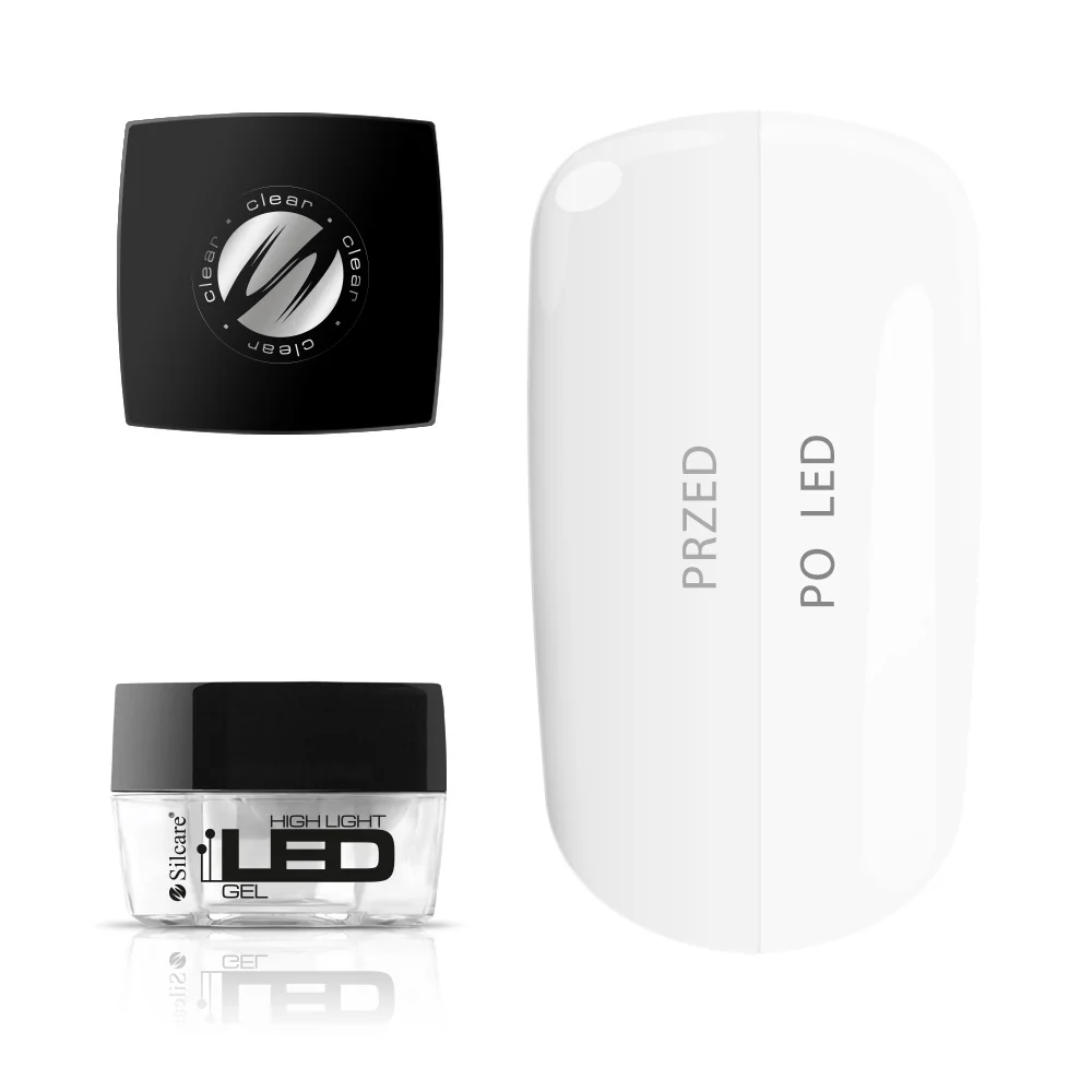 Silcare High Light Led Clear żel transparentny do manicure, 15 g