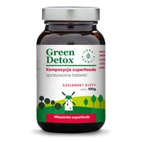 Aura Herbals, Green Detox, suplement diety, kompozycja superfoods, 75 tabletek