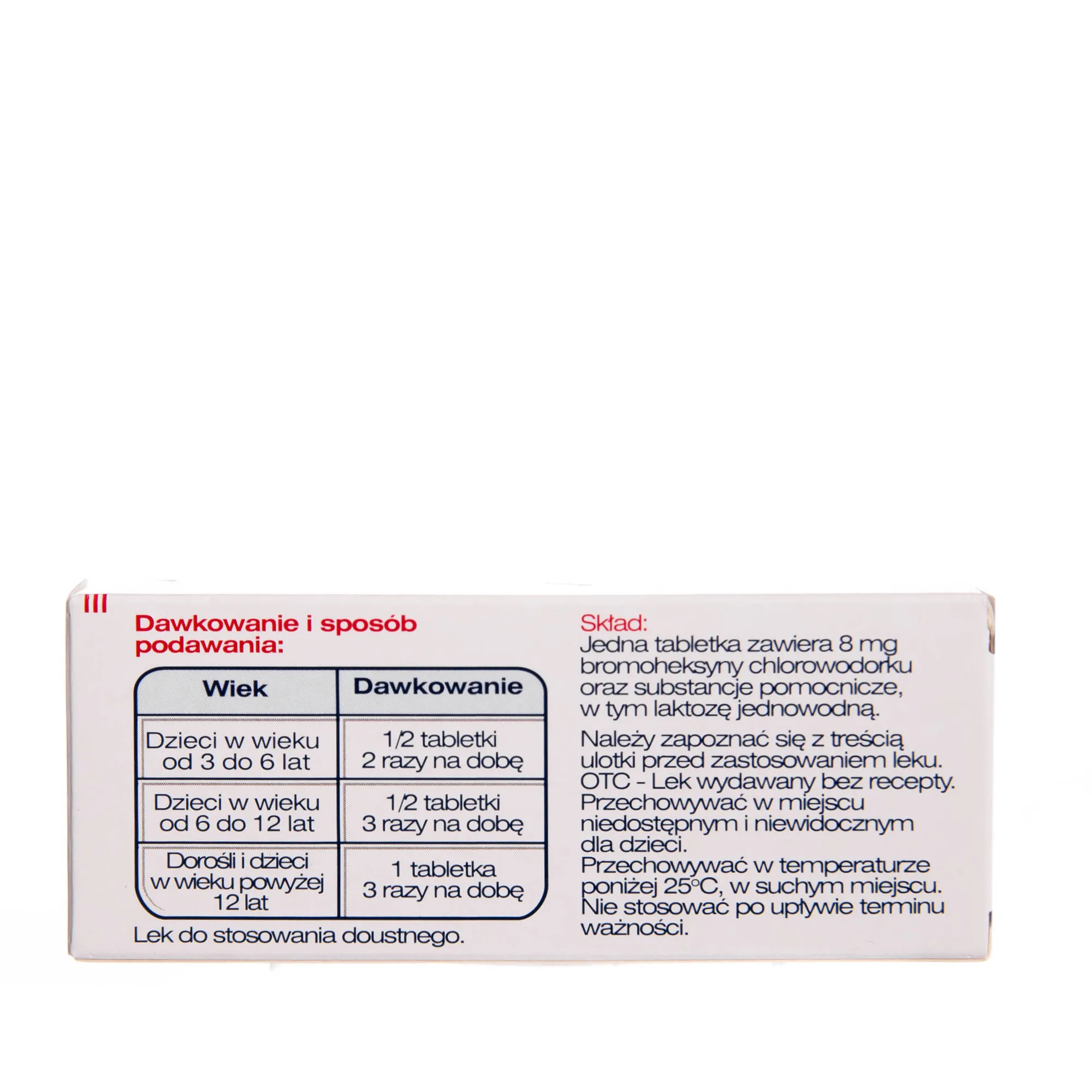 Flegamina , bromhexini hydrochloridum, 8 mg, tabletki, 40 tabletek 