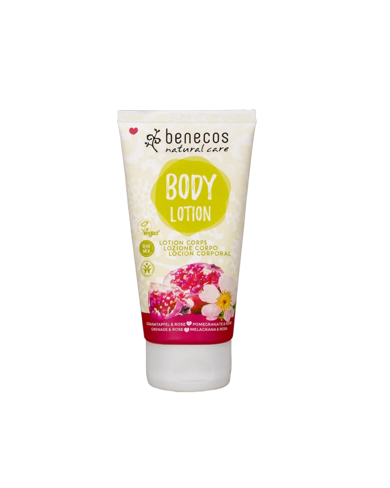 Benecos naturalny balsam do ciala granat i róza, 150 ml