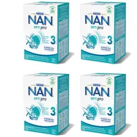 Nestle NAN Optipro 3 mleko modyfikowane dla dzieci po 1. roku życia, 4 x 650 g