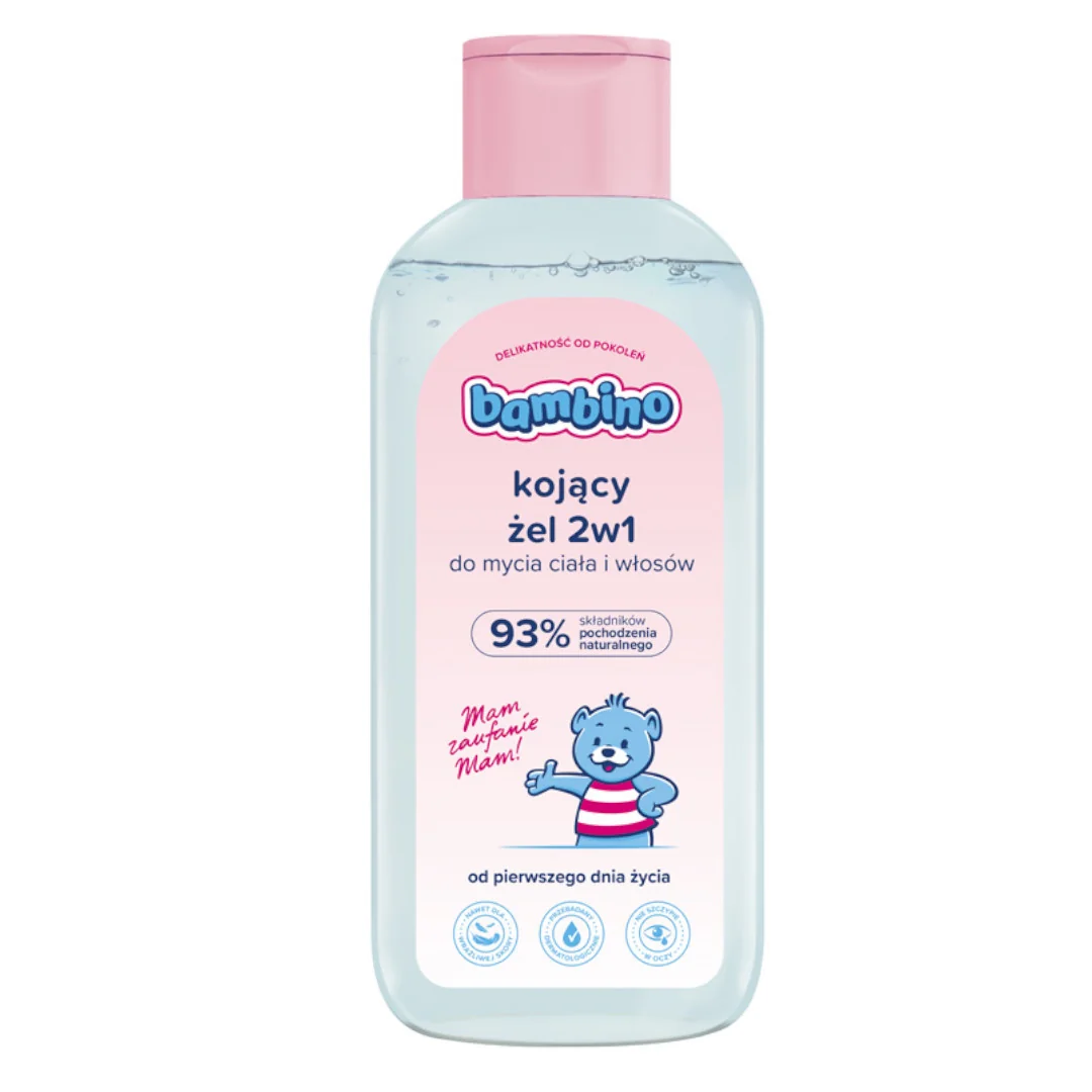 Bambino kojący żel 2 w 1 do włosów i ciała dla niemowląt, 400 ml