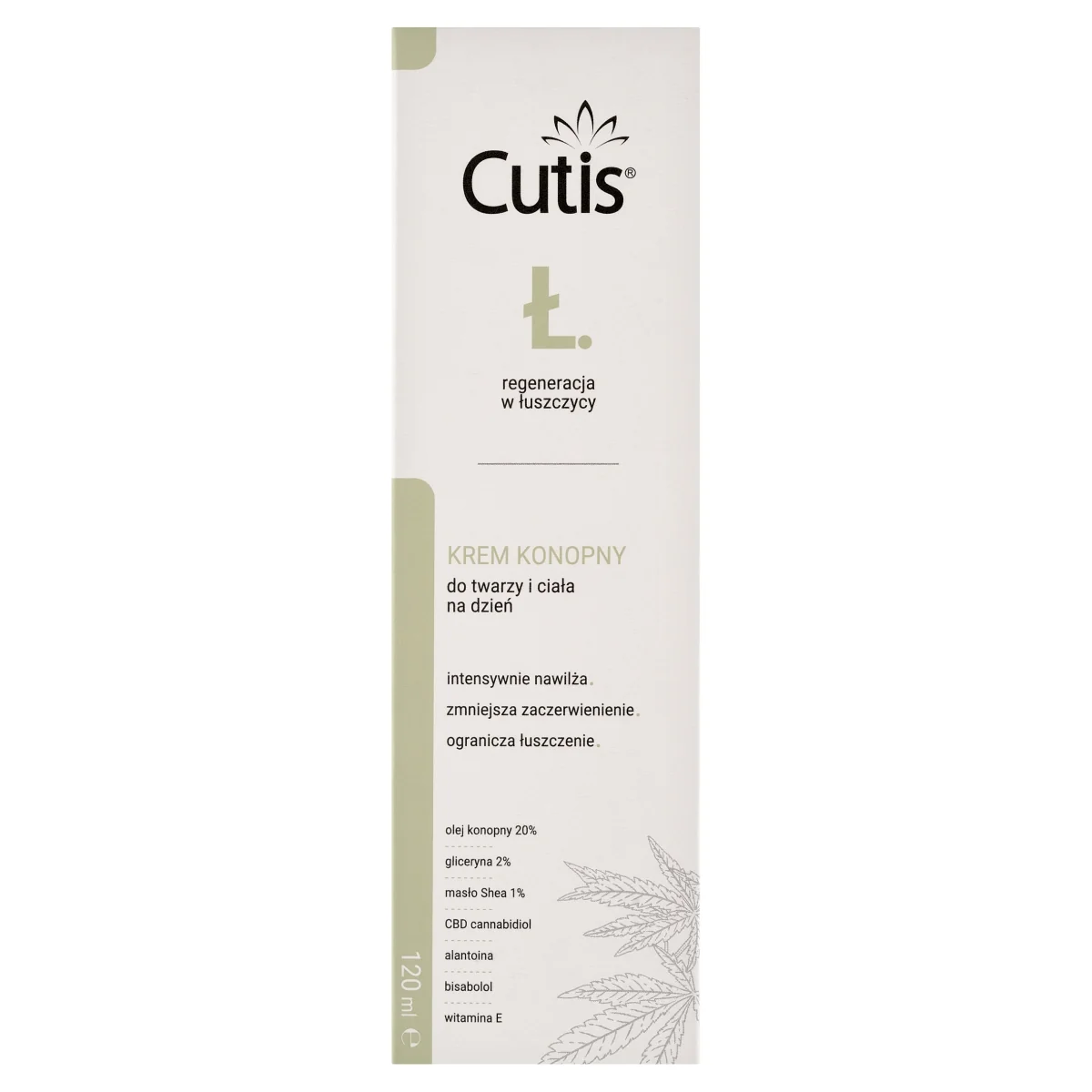 Cutis-Ł krem konopny 20% + CBD, 120 ml