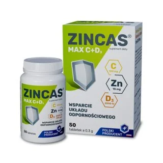 Zincas® Max C+D3 50 tabletek