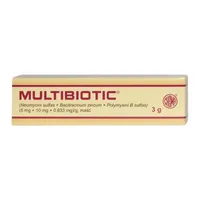 Multibiotic, (5mg+10mg+0,833mg)/g, maść, 3 g